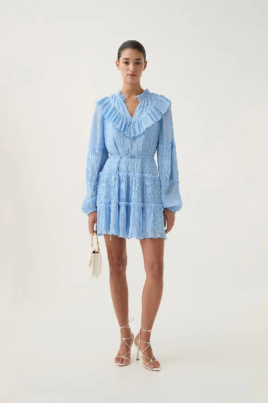 Velvet mini dresses for autumn weddings Robyn Tiered Mini Dress