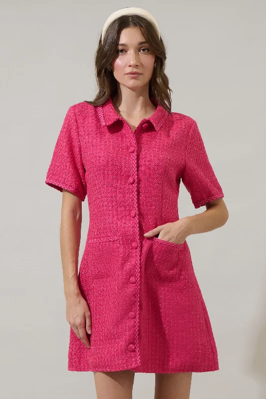 Mini dresses with embroidered details for a unique touch Harlan Tweed Nissa Collared Mini Dress Mini dresses with embroidered details for a unique touch Harlan Tweed Nissa Collared Mini Dress