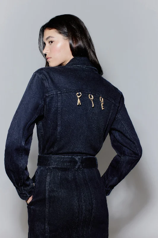 Mini dresses with beaded embellishments for a fancy event Maya Denim Mini Dress