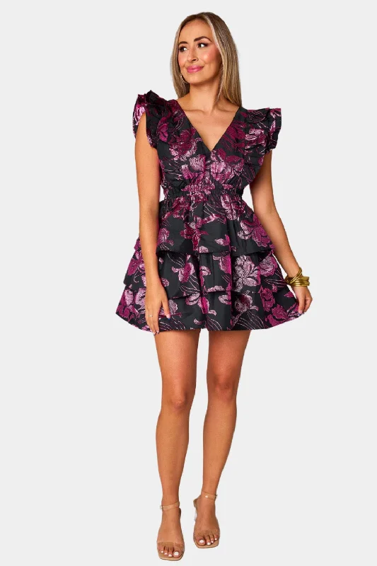 Mini dresses with spaghetti straps for a delicate look Hudson Elastic Waist Mini Dress - Raspberry Fizz Mini dresses with spaghetti straps for a delicate look Hudson Elastic Waist Mini Dress - Raspberry Fizz
