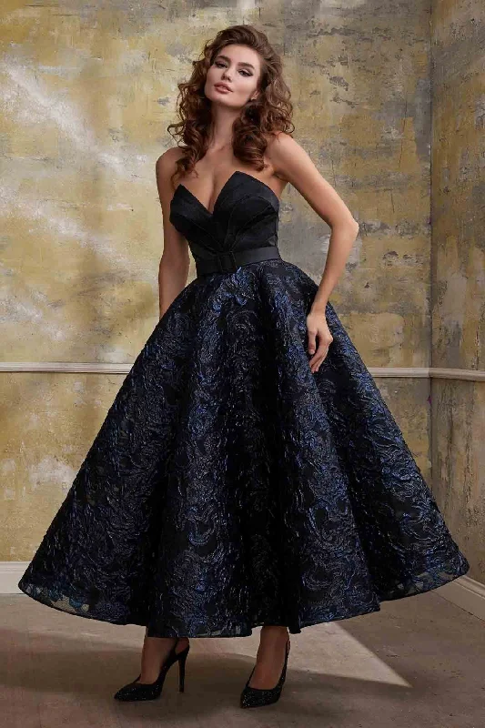 Wrap - style midi dresses in silk for a sophisticated office look MNM Couture N0572