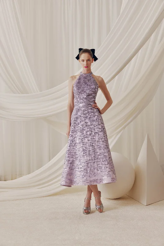 Midi dresses with sheer panels for a touch of allure Audrey+Brooks 6836