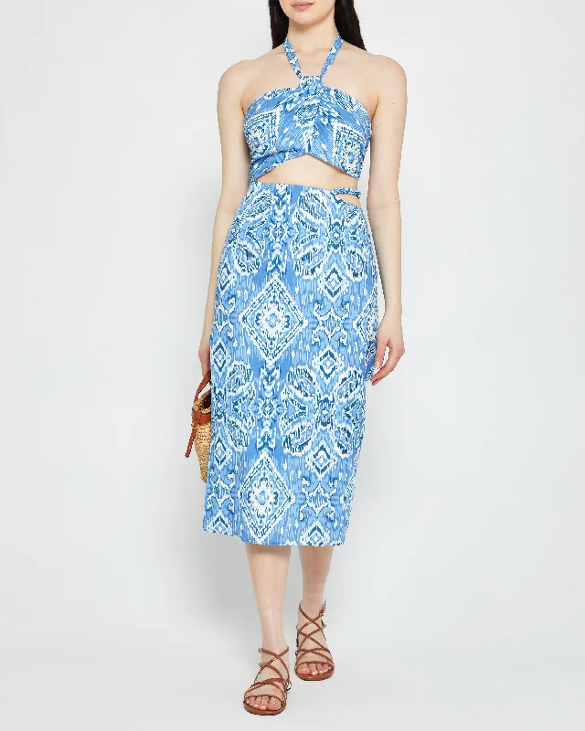 Midi dresses with fringe details for a fun and energetic style Island Girl Dress