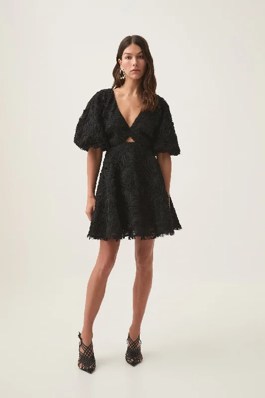 Mini dresses with bow accents for a sweet look Florential Mini Swing Dress