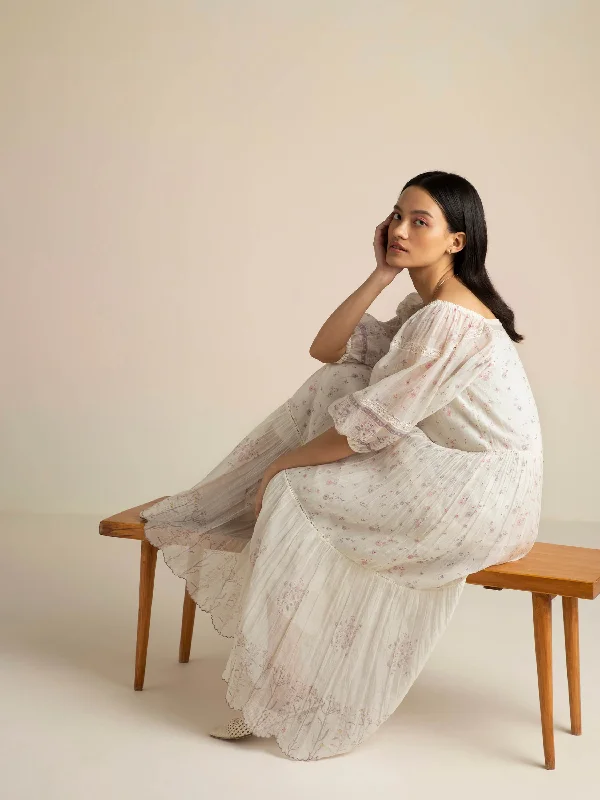 Midi dresses with denim fabric for a casual yet stylish day out Woven Pearl Dress