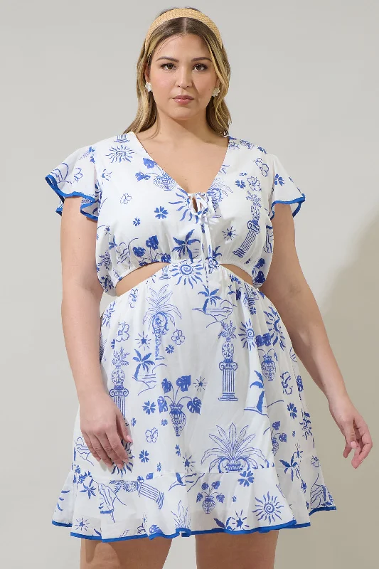 Mini dresses with halter necks for a stylish choice Alvina Tropics Cely Cut Out Mini Dress Curve Mini dresses with halter necks for a stylish choice Alvina Tropics Cely Cut Out Mini Dress Curve