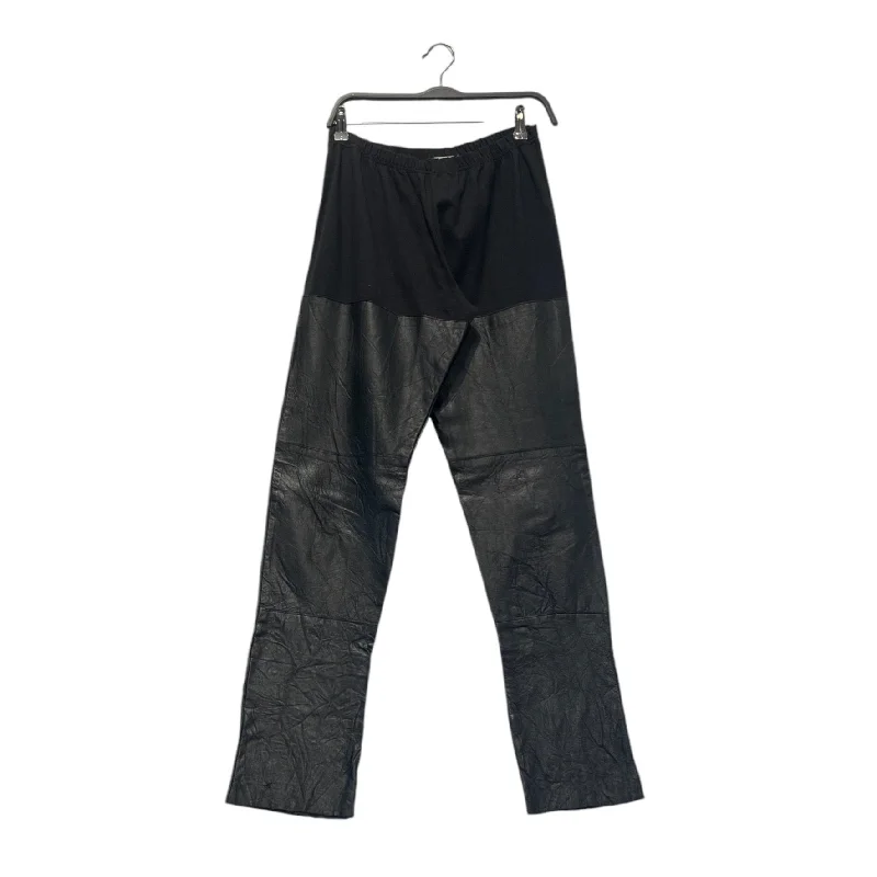 Ivan Grundahl/Bottoms/L/Leather/BLK/Joggers/Half cotton half leather