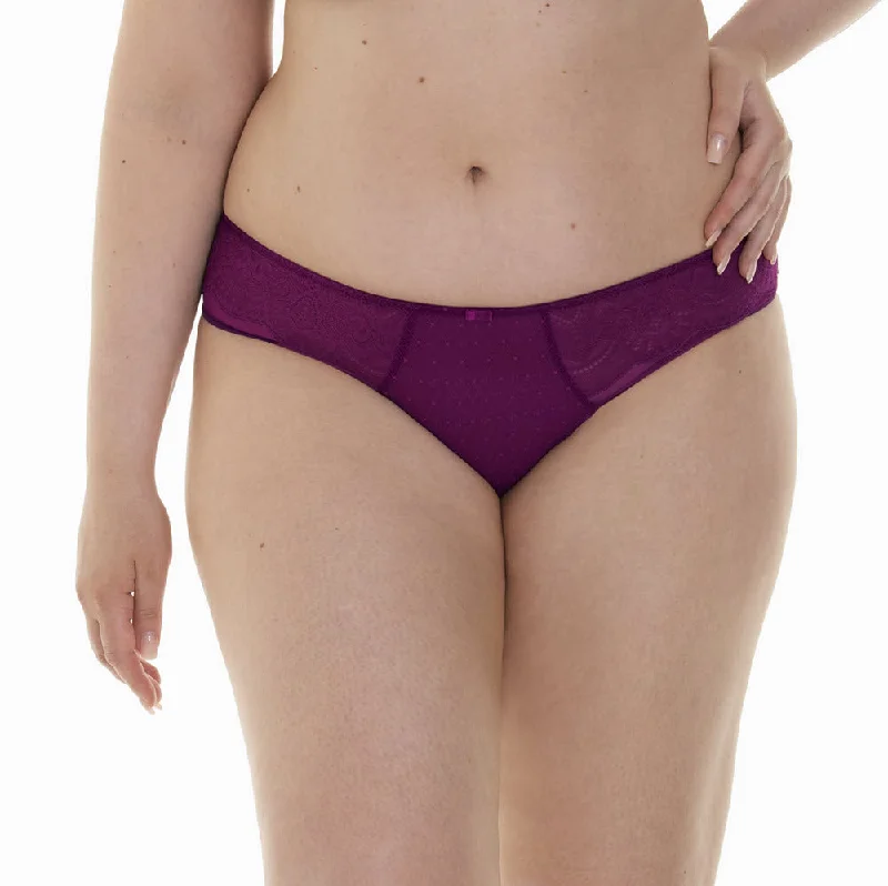 affordable women bra and panty sets for budget - conscious shoppersAnita Selma Purple Wine Bikini Panty 1336