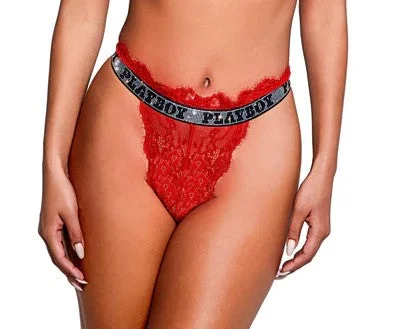 babydoll women lingerie for a flirtatious charmBunny Starlet Thong In Red - Playboy