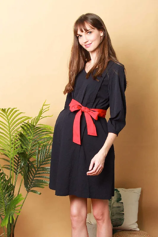 Cressida Nursing Dress Navy