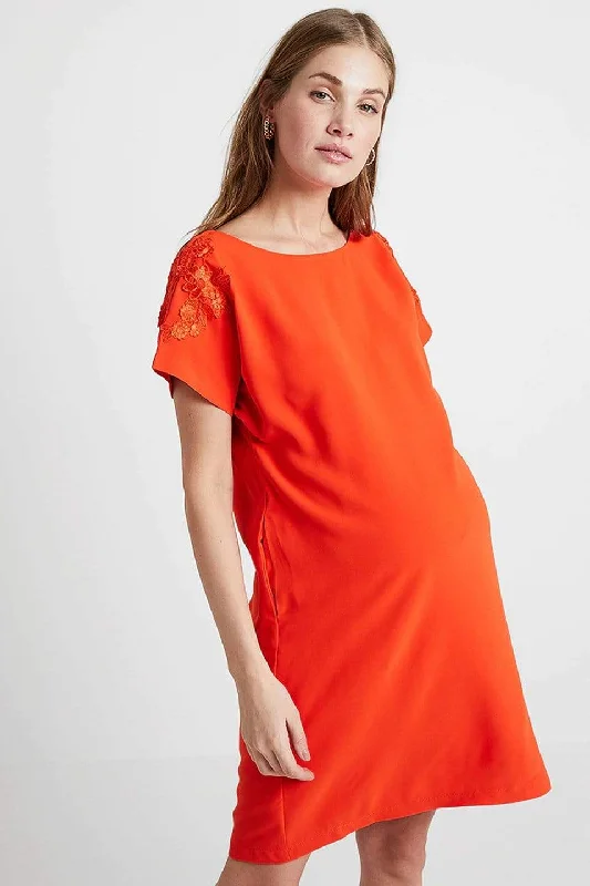 supportive eco - friendly women nursing braDollie Maternity Dress Tangerine