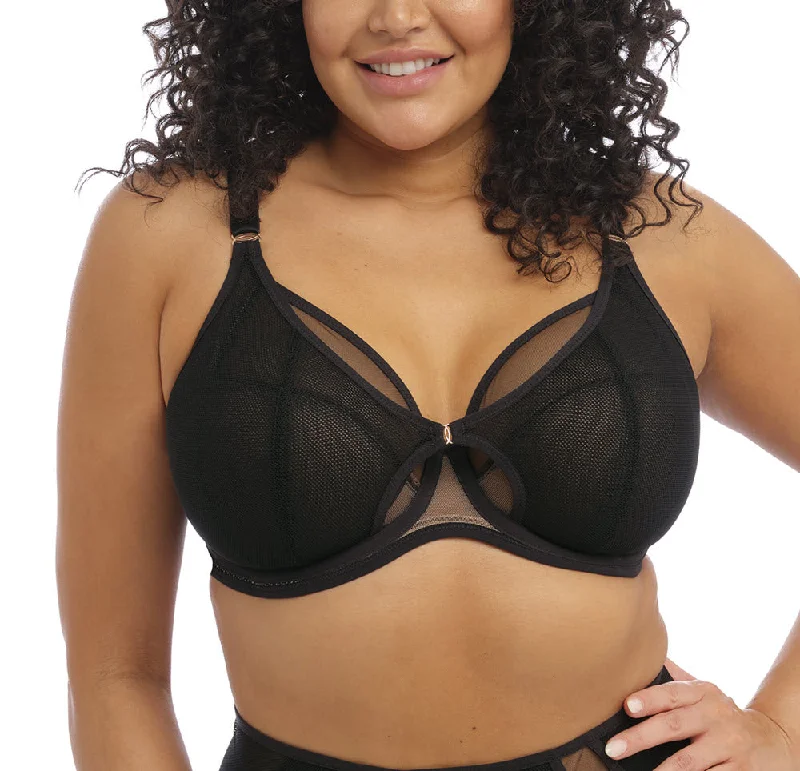 coordinating women bra and panty sets with outerwearElomi Kintai Black Unlined Plunge Bra 301202 coordinating women bra and panty sets with outerwearElomi Kintai Black Unlined Plunge Bra 301202