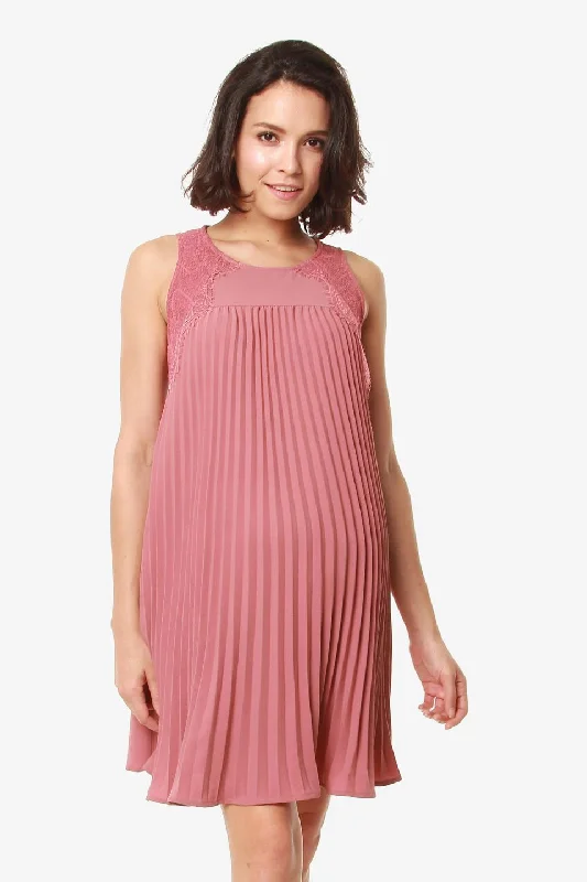 Eunice Nursing Dress Dusty Pink