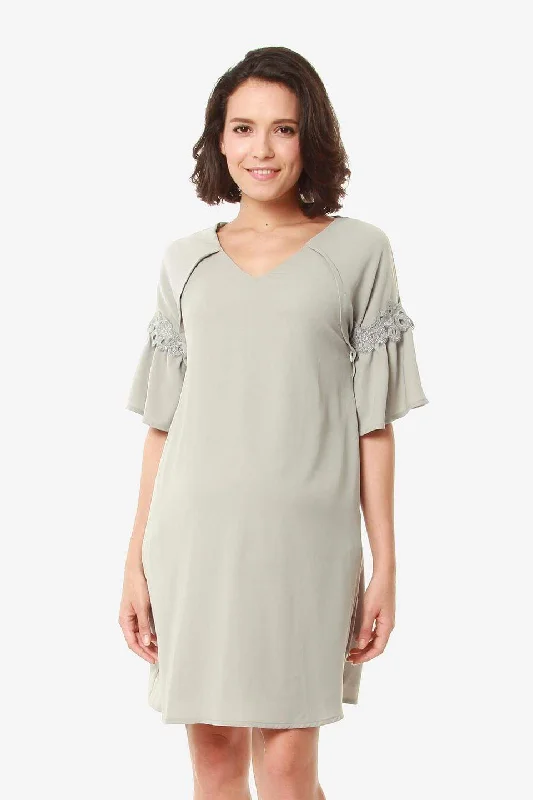 Evalyn Nursing Dress Grey