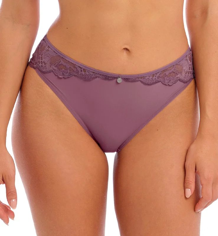matching women bikini briefs with swim topsFantasie Reflect Panty Brief (101850) - Heather
