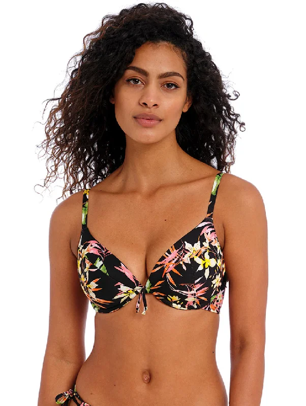coordinating women bikini briefs with beach cover - upsFreya Savana Sunset Plunge Bikini Top coordinating women bikini briefs with beach cover - upsFreya Savana Sunset Plunge Bikini Top