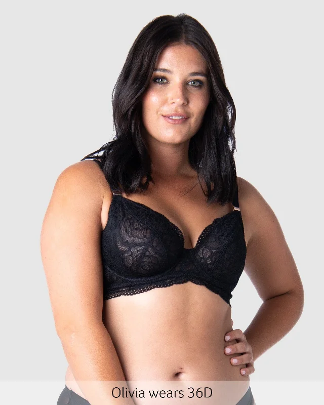 Heroine Plunge Nursing Bra - Black