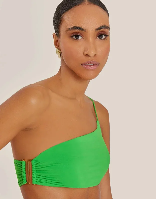 lace trimmed women bikini briefs for a feminine touchGeometric Shoulder Bikini Top Kiwi Green lace trimmed women bikini briefs for a feminine touchGeometric Shoulder Bikini Top Kiwi Green