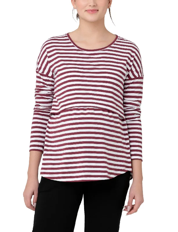 easy - access women nursing braLionel Stripe LS Tee