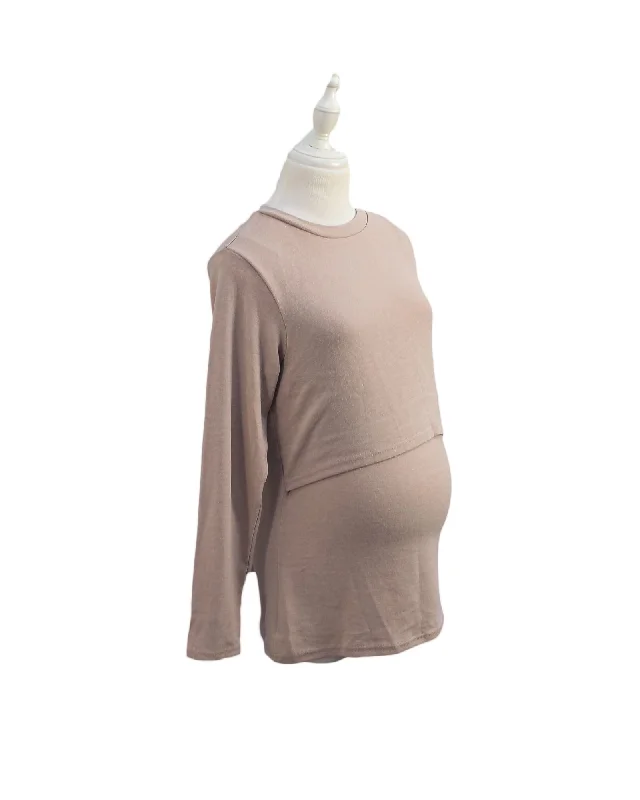 Milk Tea Maternity Nursing Top L