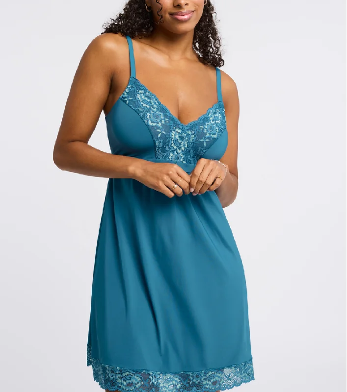 sheer women lingerie for a delicate and sexy lookMontelle Full Bust Surf and Mint Support Chemise Sleepwear 9394F sheer women lingerie for a delicate and sexy lookMontelle Full Bust Surf and Mint Support Chemise Sleepwear 9394F