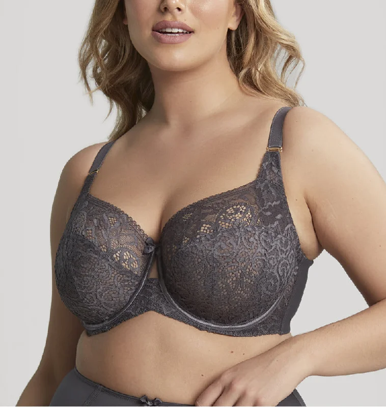 silk women bra and panty sets for elegancePanache Sculptresse Estel Kitten Grey Lace Bra 9685 silk women bra and panty sets for elegancePanache Sculptresse Estel Kitten Grey Lace Bra 9685