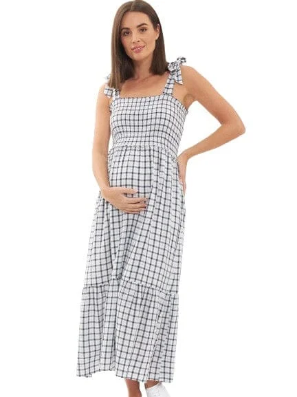 postpartum women nursing braPhoebe Smocked Sundress