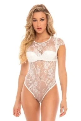 bondage inspired women lingerie for a kinky appealYsabel Eyelash Lace Teddy
