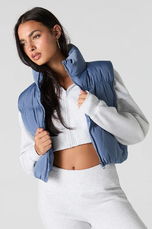 Women's reversible down coats with two - tone designs for versatile stylingCinched Puffer Vest Women's reversible down coats with two - tone designs for versatile stylingCinched Puffer Vest