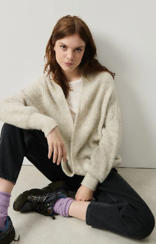 boyfriend style women cardigan for a relaxed fitCardigan East19a Poudreuse-Chine