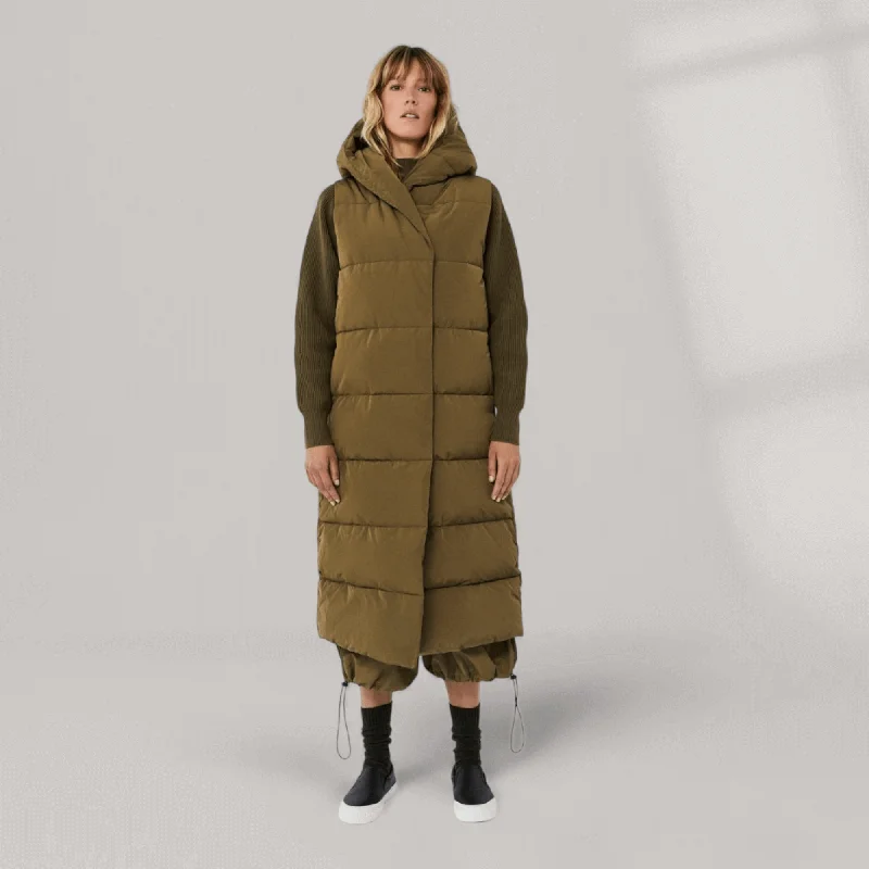 Women's faux fur coats in bright colors for a bold fashion statementArties Vegan Down Puffer Vest - Olive | Women's Women's faux fur coats in bright colors for a bold fashion statementArties Vegan Down Puffer Vest - Olive | Women's