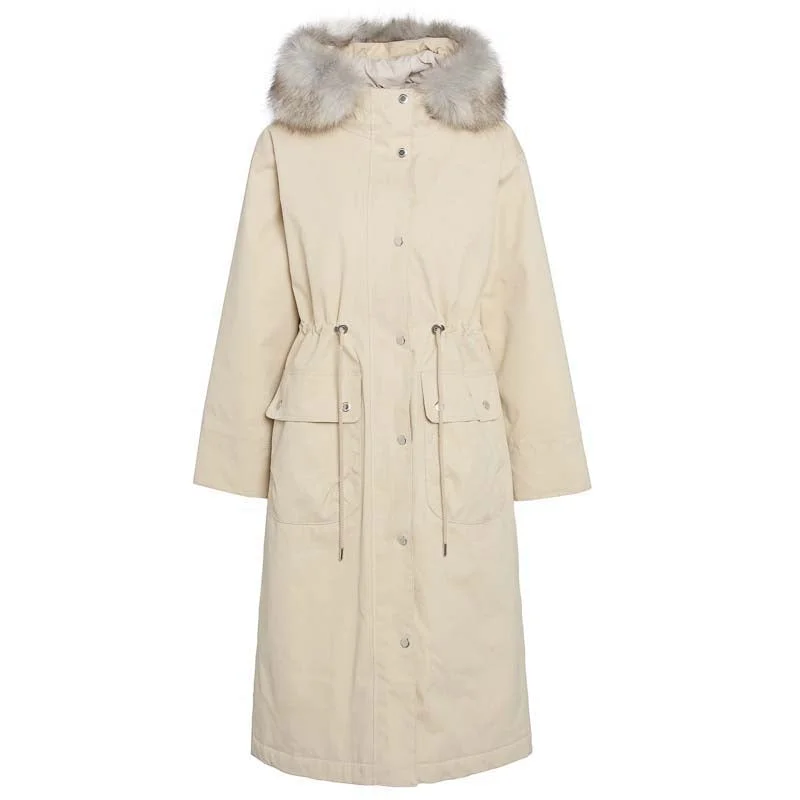 Women's reversible down coats with two - tone designs for versatile stylingBarbour Deer Waterproof Ladies Jacket - Mist/Gardenia Dress Women's reversible down coats with two - tone designs for versatile stylingBarbour Deer Waterproof Ladies Jacket - Mist/Gardenia Dress