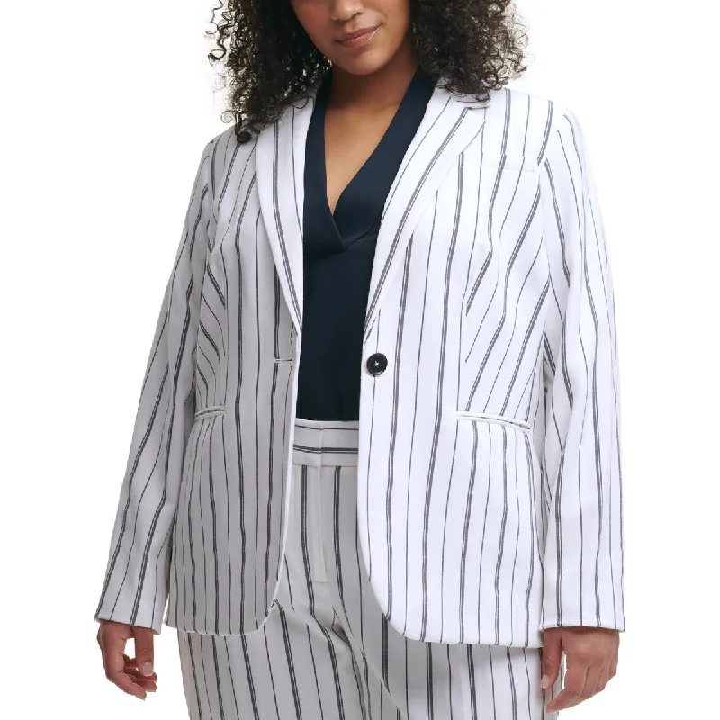 Mid - length women's down coats in a slim fit for a modern and sleek appearancePlus Womens Pinstripe Long Sleeved Suit Jacket Mid - length women's down coats in a slim fit for a modern and sleek appearancePlus Womens Pinstripe Long Sleeved Suit Jacket
