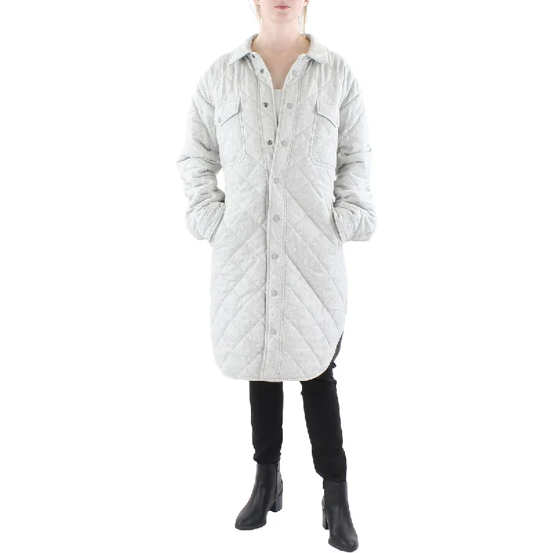 Women's pea coats with brass buttons for a nautical - inspired styleWomens Wool Blend Long Quilted Coat Women's pea coats with brass buttons for a nautical - inspired styleWomens Wool Blend Long Quilted Coat