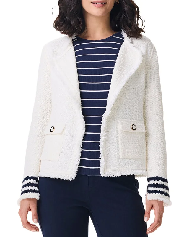 Oversized women's wool coats in a monochromatic look for a trendy outfitNic+Zoe Petite Subtle Stripe Fringe Mix Knit Jacket Oversized women's wool coats in a monochromatic look for a trendy outfitNic+Zoe Petite Subtle Stripe Fringe Mix Knit Jacket