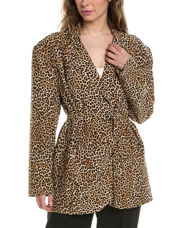 Women's reversible down coats with two - tone designs for versatile stylingNorma Kamali Oversized Single-Breasted Jacket Women's reversible down coats with two - tone designs for versatile stylingNorma Kamali Oversized Single-Breasted Jacket