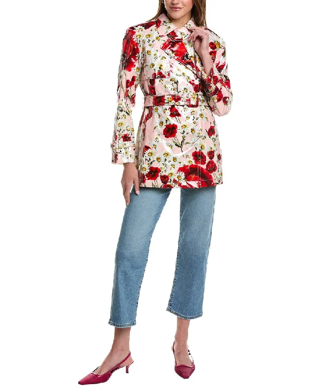 Embroidered women's cotton coats in a bohemian pattern for a unique designDolce & Gabbana Coat Embroidered women's cotton coats in a bohemian pattern for a unique designDolce & Gabbana Coat
