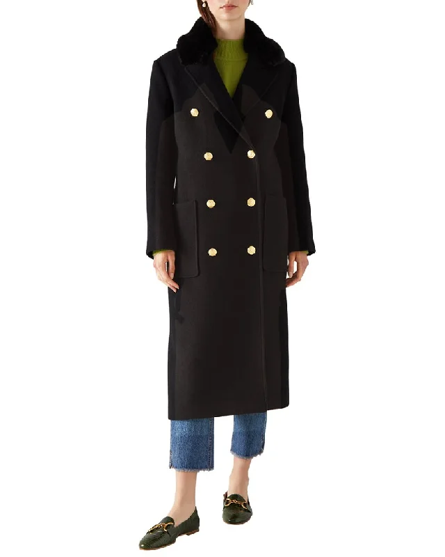 Belted women's cashmere coats in soft pastels for a luxurious feelLk Bennett Crawford Wool-Blend Coat Belted women's cashmere coats in soft pastels for a luxurious feelLk Bennett Crawford Wool-Blend Coat