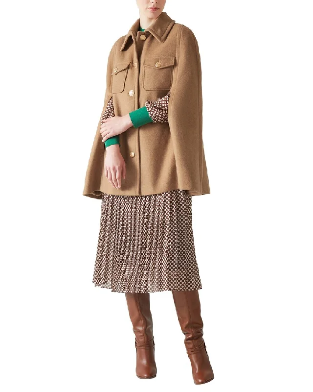Women's longline double - breasted camel coats for a sophisticated lookLk Bennett Carter Coat Women's longline double - breasted camel coats for a sophisticated lookLk Bennett Carter Coat
