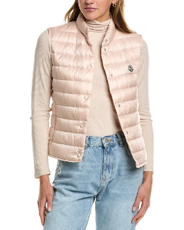 Checkered women's wool coats in a classic pattern for a timeless styleMoncler Liane Vest Checkered women's wool coats in a classic pattern for a timeless styleMoncler Liane Vest