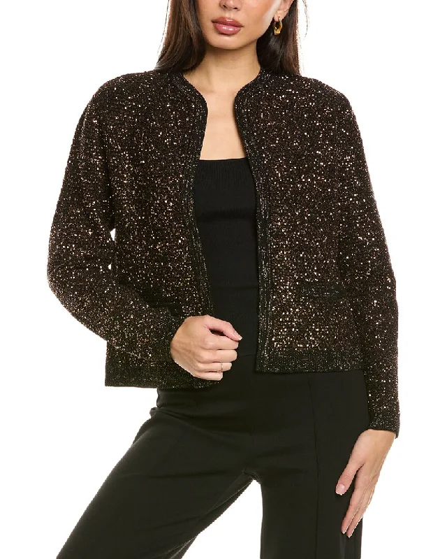 Hooded women's puffer coats in neon colors for high - visibility sportsKobi Halperin Penelope Sequin Bomber Jacket Hooded women's puffer coats in neon colors for high - visibility sportsKobi Halperin Penelope Sequin Bomber Jacket
