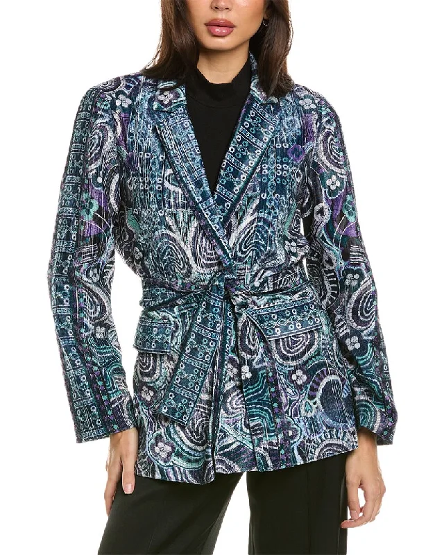 Women's longline double - breasted camel coats for a sophisticated lookKobi Halperin Abott Velvet Jacket Women's longline double - breasted camel coats for a sophisticated lookKobi Halperin Abott Velvet Jacket