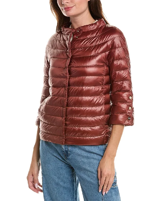 Belted women's cashmere coats in soft pastels for a luxurious feelHerno Down Jacket