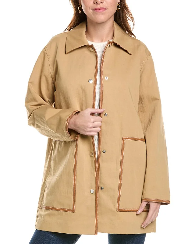 Plus size women's wool blend coats for a warm and stylish winterLafayette 148 New York Linen-Blend Topper Plus size women's wool blend coats for a warm and stylish winterLafayette 148 New York Linen-Blend Topper