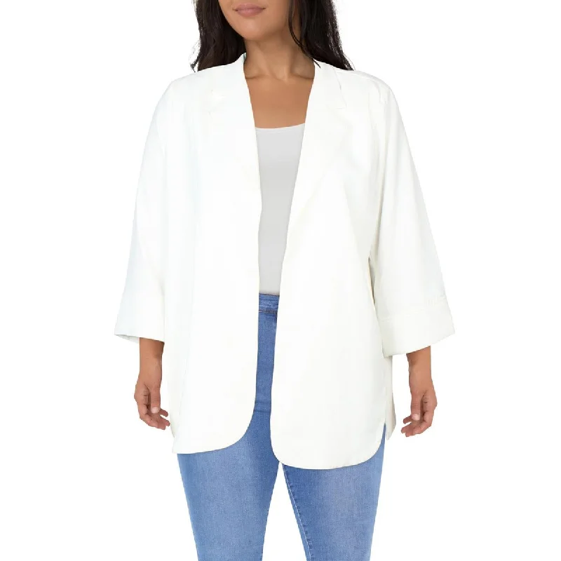 Plus Size Women's Sequin - Embellished Blazers in Silver for a Glamorous PartyWomens Layering Dressy Open-Front Blazer Plus Size Women's Sequin - Embellished Blazers in Silver for a Glamorous PartyWomens Layering Dressy Open-Front Blazer