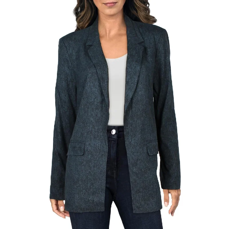Women's Tailored Stretch Blazers in Navy Blue for Business MeetingsWomens Boyfriend Long Sleeves Open-Front Blazer Women's Tailored Stretch Blazers in Navy Blue for Business MeetingsWomens Boyfriend Long Sleeves Open-Front Blazer