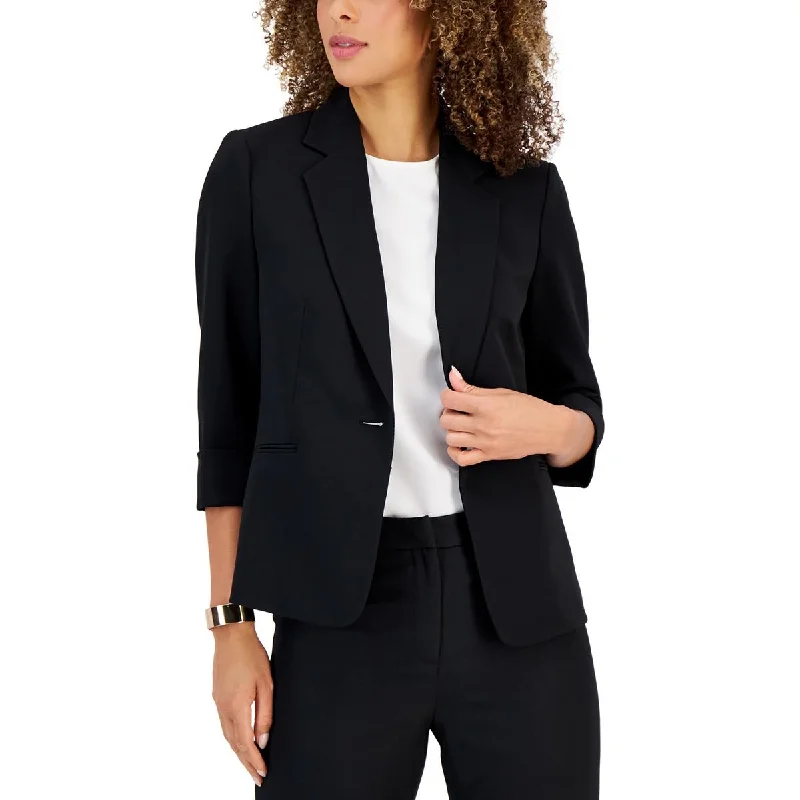 Plus Size Women's Cropped Velvet Blazers in Burgundy for a Night OutPlus Womens Collar Business One-Button Blazer Plus Size Women's Cropped Velvet Blazers in Burgundy for a Night OutPlus Womens Collar Business One-Button Blazer