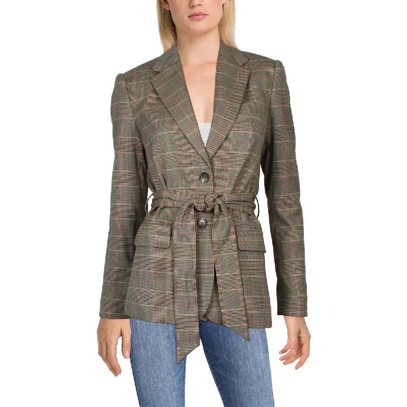 Women's Notched Lapel Blazers in Beige for a Timeless OutfitWomens Wool Blend Plaid Two-Button Blazer Women's Notched Lapel Blazers in Beige for a Timeless OutfitWomens Wool Blend Plaid Two-Button Blazer