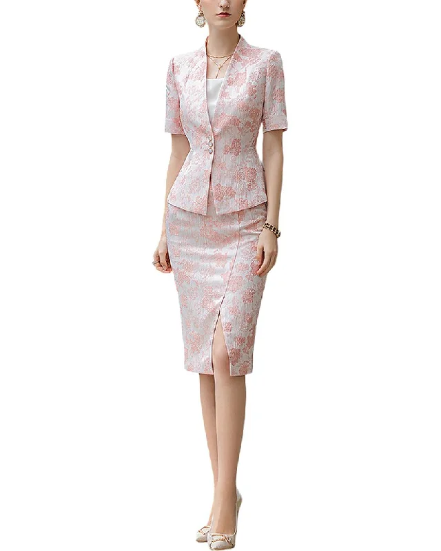 Women's Peplum Blazers in Emerald Green for a Stylish Work AttireAnette 2Pc Blazer & Skirt Set Women's Peplum Blazers in Emerald Green for a Stylish Work AttireAnette 2Pc Blazer & Skirt Set