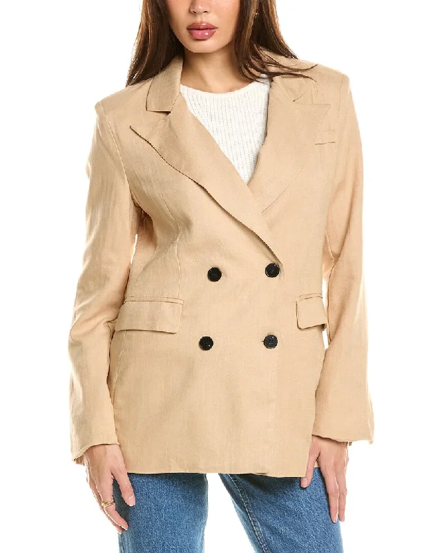 Women's Belted Blazers in Camel Color for a Sophisticated OutfitSeraphina Blazer